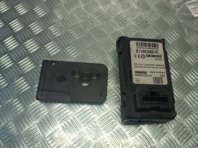 Recambio de conmutador de arranque para renault megane ii berlina 5p referencia OEM IAM 8200074331A S118539001E CON TARGETA