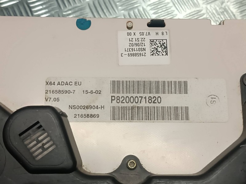 Recambio de cuadro instrumentos para renault megane i classic (la0) referencia OEM IAM P8200071820 216501761 SAGEM