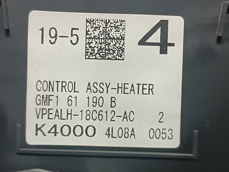 Recambio de mando calefaccion / aire acondicionado para mazda 6 lim. (gh)(.2012) referencia OEM IAM GMF161190B K4000 4L08A0053