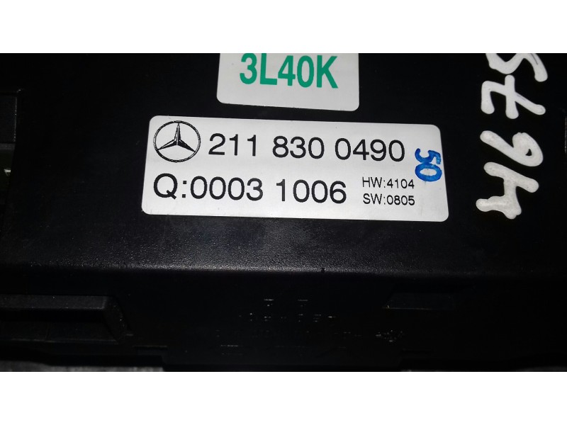 Recambio de mando climatizador para mercedes-benz clase e (w211) berlina referencia OEM IAM 2118300490  2 CONECTORES