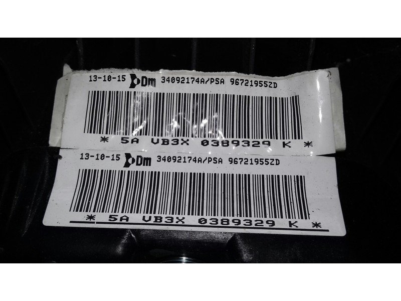 Recambio de airbag delantero izquierdo para citroen jumpy referencia OEM IAM 96721955ZD 34092174A 1 CONECTORES