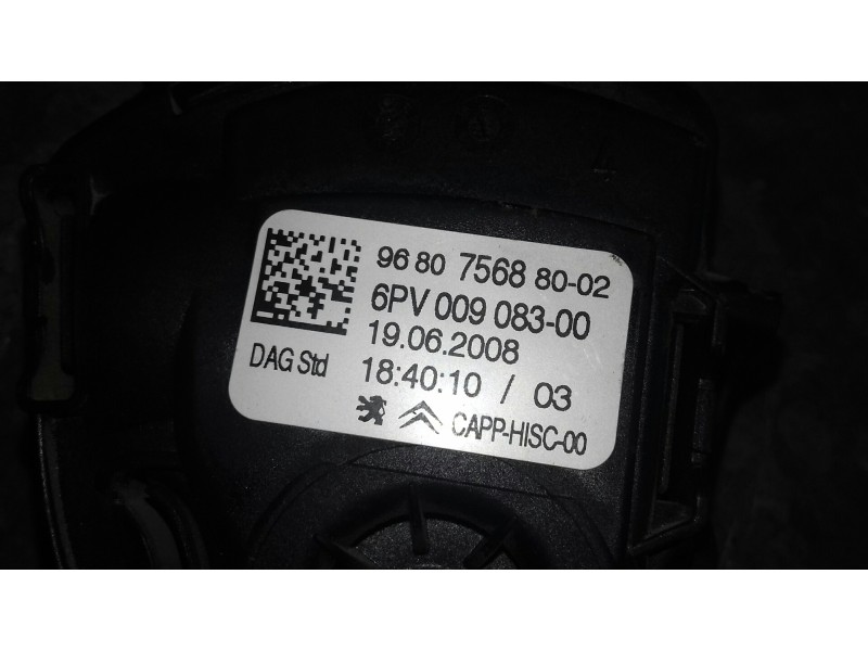 Recambio de pedal acelerador para peugeot 207 referencia OEM IAM 968075688002 6PV00908300 HELLA