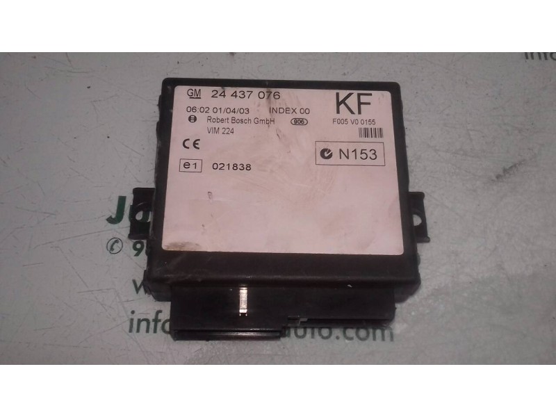 Recambio de centralita cierre para opel astra g berlina club referencia OEM IAM 24437076 F005V00155 021838