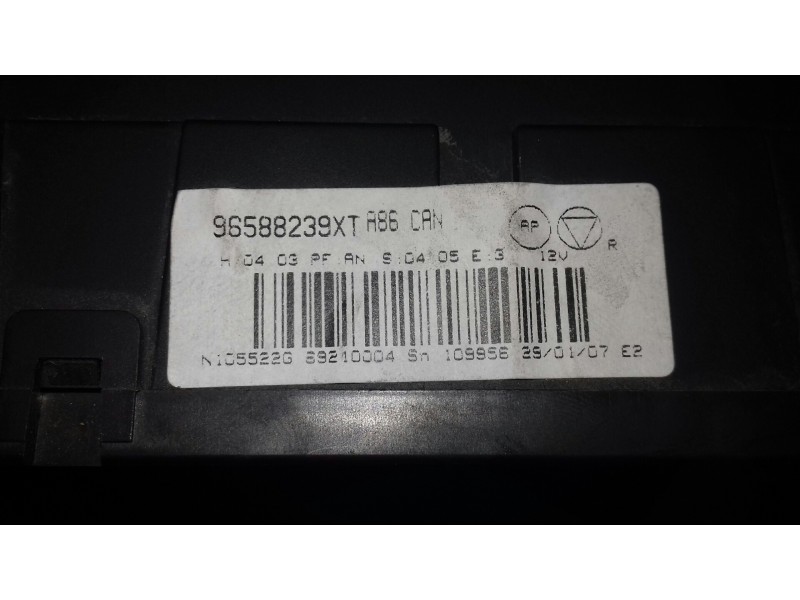 Recambio de mando climatizador para citroen c3 referencia OEM IAM 96588239XT VALEO AZUL