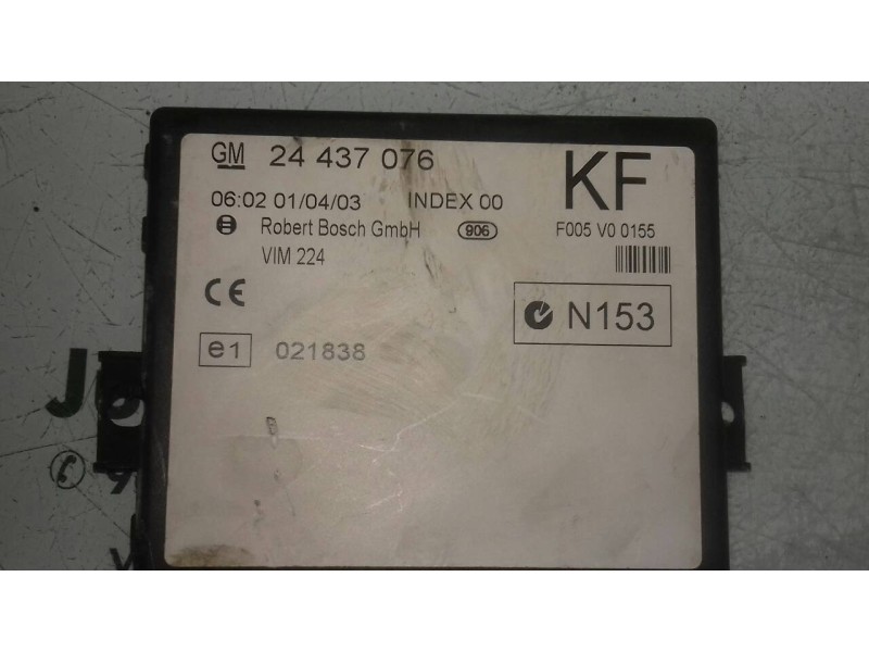 Recambio de centralita cierre para opel astra g berlina club referencia OEM IAM 24437076 F005V00155 021838