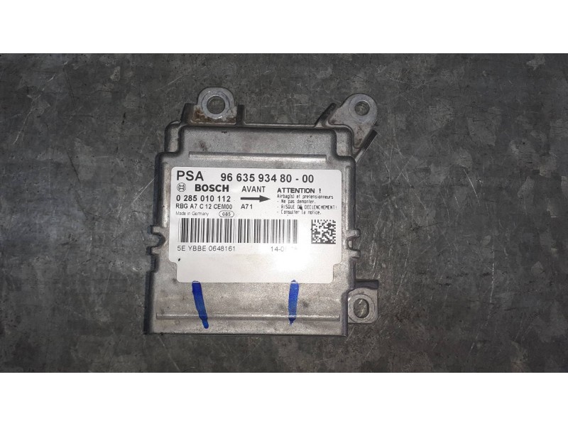 Recambio de centralita airbag para peugeot 207 referencia OEM IAM 966359348000 9663593480 BOSCH