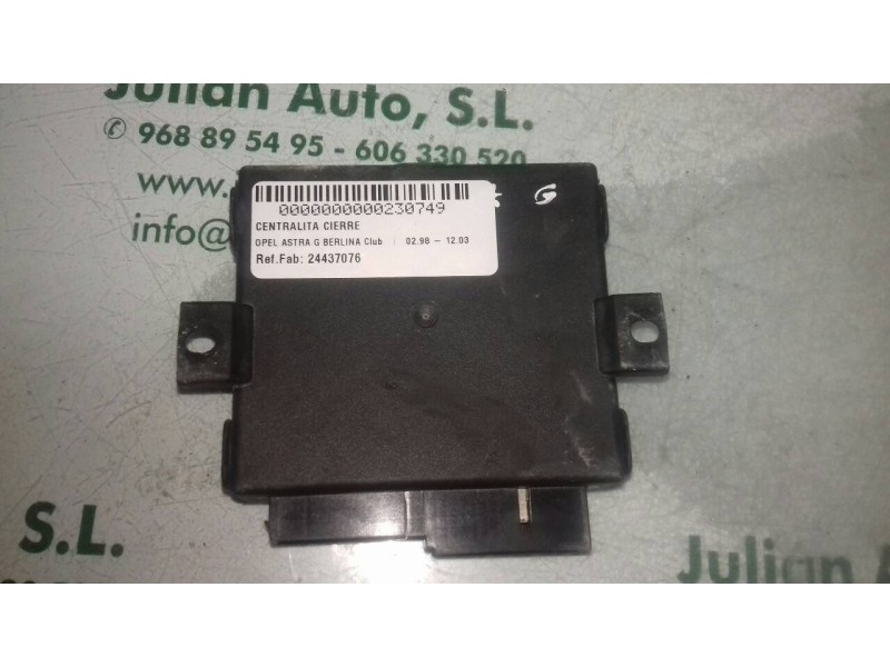 Recambio de centralita cierre para opel astra g berlina club referencia OEM IAM 24437076 F005V00155 021838