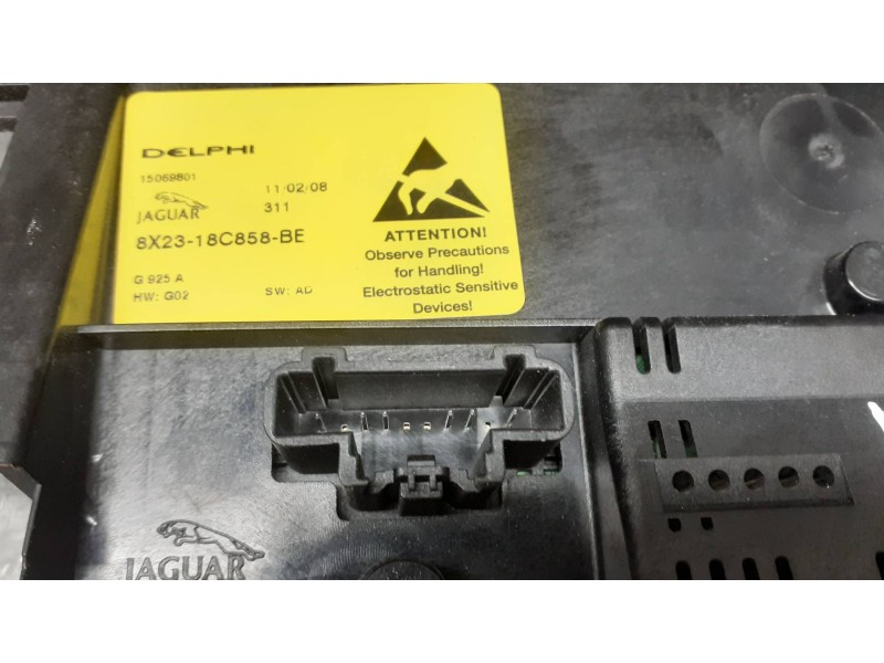 Recambio de mando calefaccion / aire acondicionado para jaguar xf referencia OEM IAM 8X2318C858BE DELPHI 1 CONECTOR