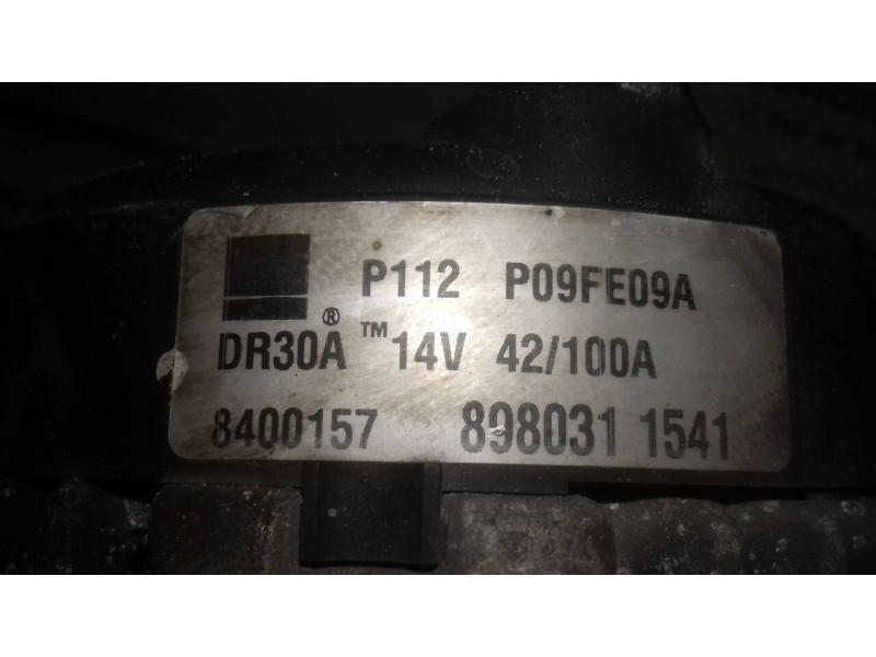 Recambio de alternador para opel astra h ber. cosmo referencia OEM IAM 8980311541  100A
