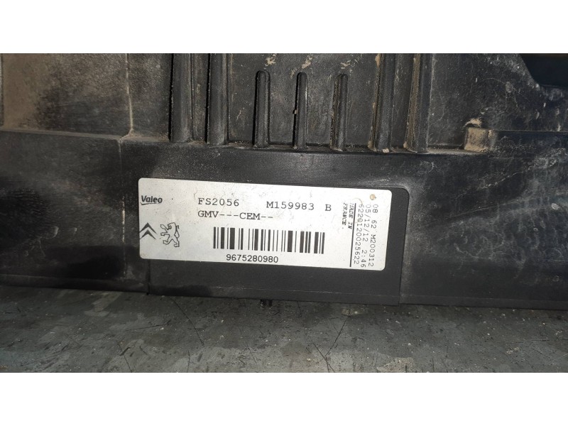 Recambio de electroventilador para citroen c3 referencia OEM IAM 9675280980 VALEO CON RESISTENCIA