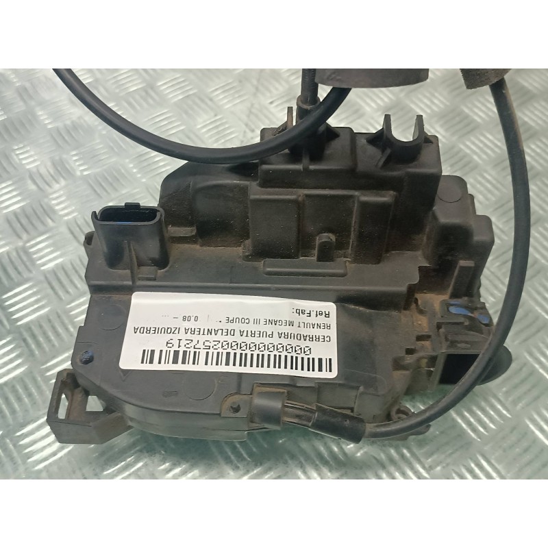 Recambio de cerradura puerta delantera izquierda para renault megane iii coupe referencia OEM IAM  NEGRO CONECTOR 4 PINES