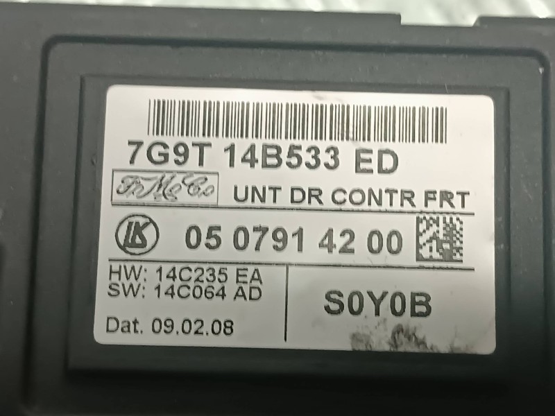 Recambio de modulo electronico para jaguar xf referencia OEM IAM 7G9T14B533ED 0507914200 FOMOCO