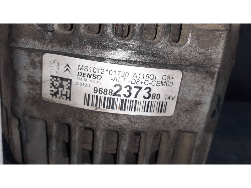 Recambio de alternador para citroen c3 referencia OEM IAM 9688237380 DENSO CEM00