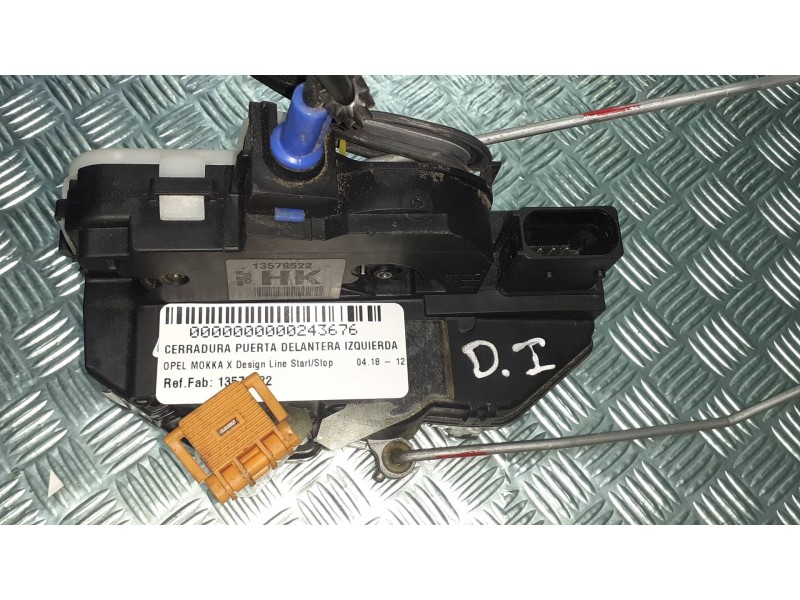 Recambio de cerradura puerta delantera izquierda para opel mokka x design line start/stop referencia OEM IAM 13579522  