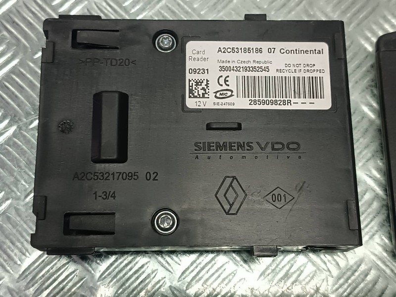 Recambio de conmutador de arranque para renault megane iii coupe referencia OEM IAM 285909828R A2C53185186 CONTINENTAL
