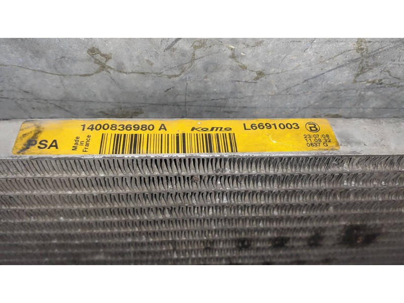 Recambio de condensador / radiador aire acondicionado para citroen jumpy referencia OEM IAM 1400836980A L6691003 KOMO
