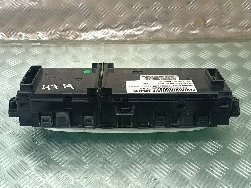 Recambio de mando calefaccion / aire acondicionado para renault megane iii coupe referencia OEM IAM 275100007R T1001909K VALEO
