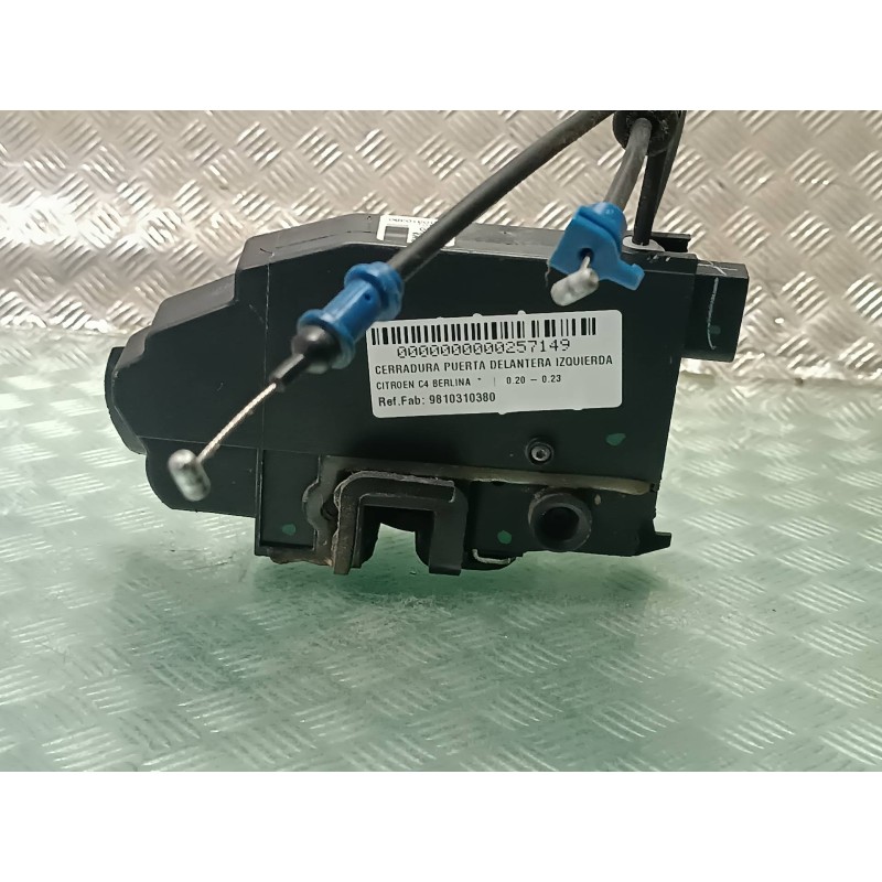 Recambio de cerradura puerta delantera izquierda para citroen c4 berlina referencia OEM IAM 9810310380  CONECTOR 7 PINES