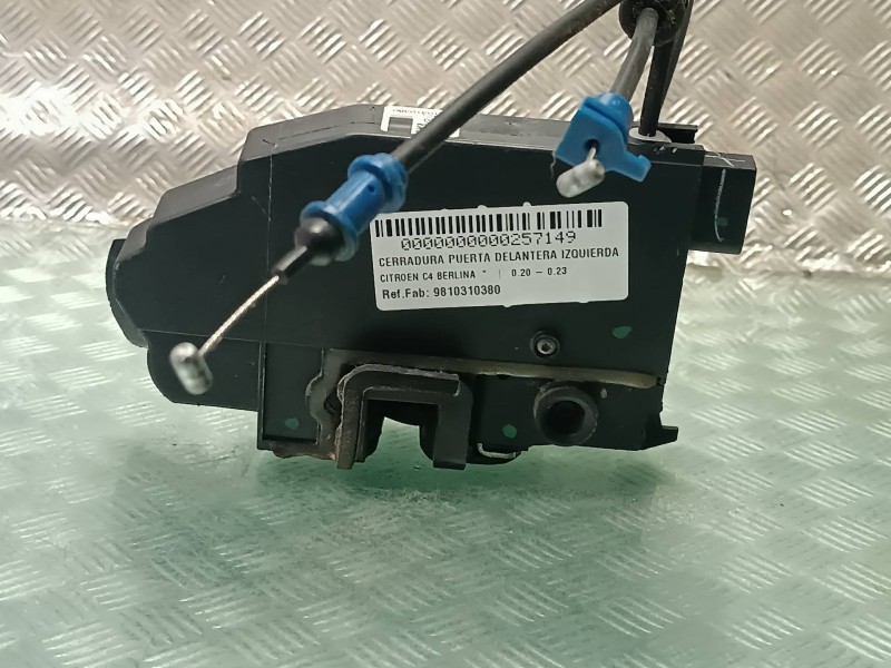 Recambio de cerradura puerta delantera izquierda para citroen c4 berlina referencia OEM IAM 9810310380  CONECTOR 7 PINES