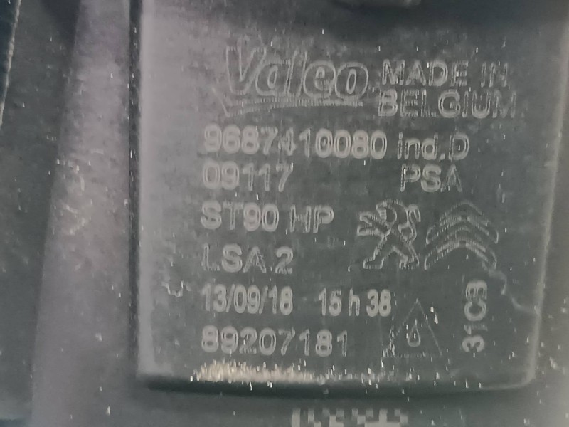 Recambio de faro antiniebla izquierdo para citroen c4 berlina referencia OEM IAM 89211690 9687410080 VALEO