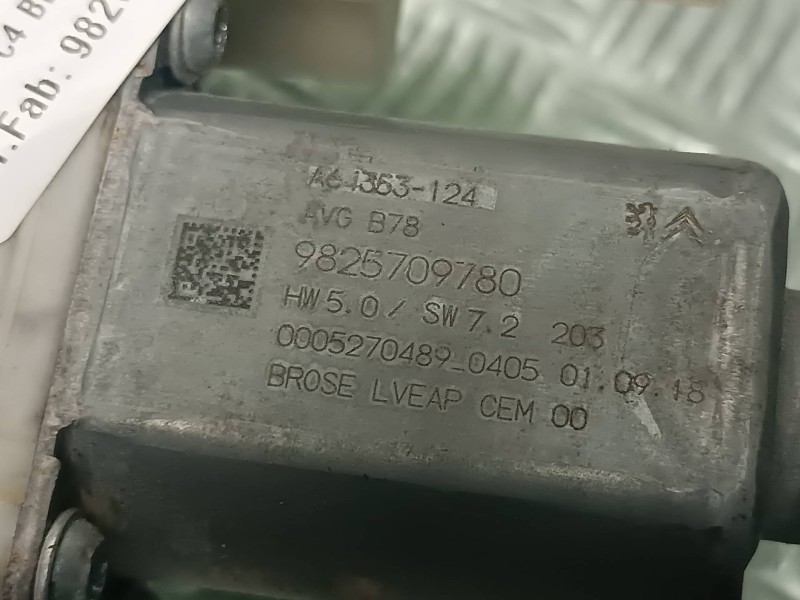 Recambio de elevalunas delantero izquierdo para citroen c4 berlina referencia OEM IAM 9826076380 9825709780 ELECTRICO