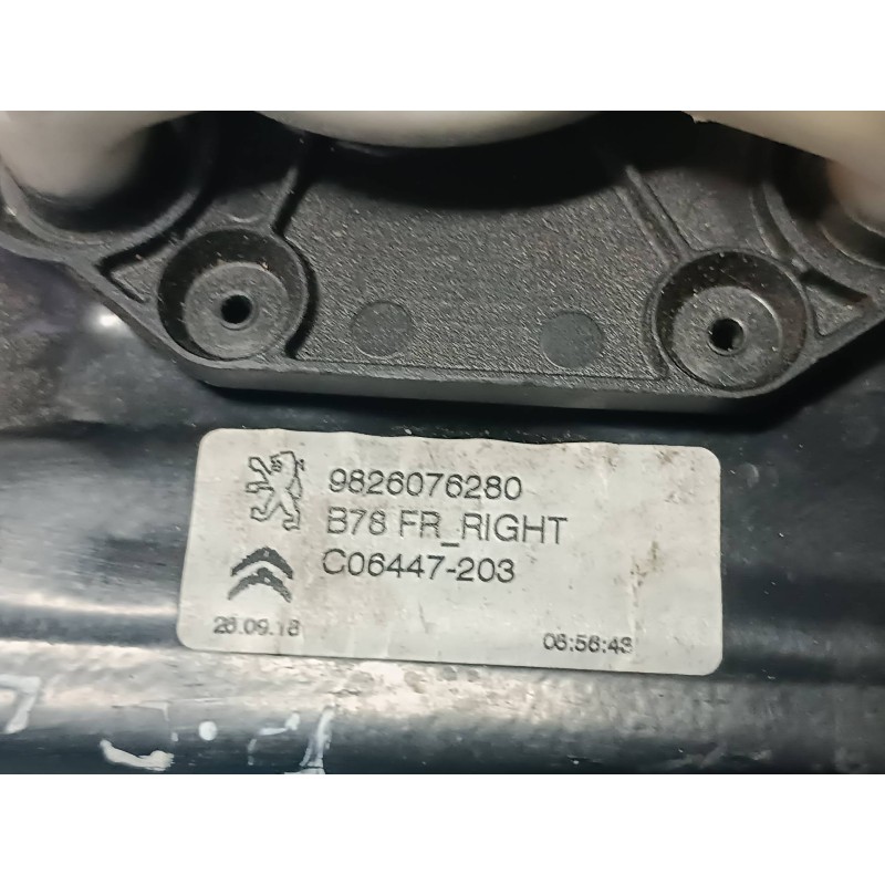 Recambio de elevalunas delantero derecho para citroen c4 berlina referencia OEM IAM 9826076280 CONECTOR 6 PINES ELECTRICO