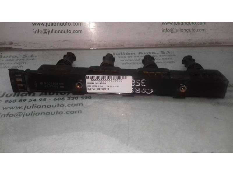 Recambio de bobina encendido para opel corsa c club referencia OEM IAM 0221503015  6 PINES