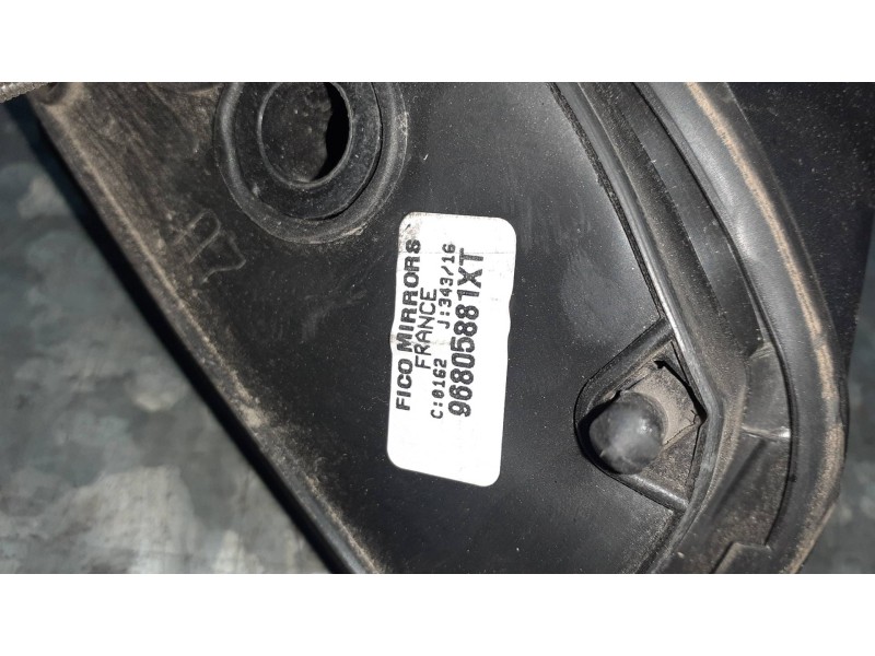 Recambio de retrovisor izquierdo para peugeot 207 referencia OEM IAM 96805881XT GRIS ELECTRICO