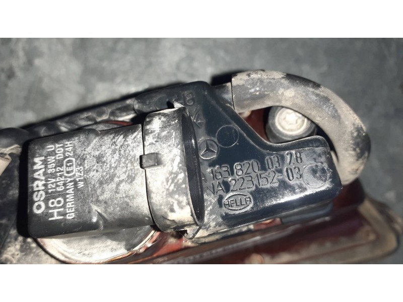 Recambio de faro antiniebla izquierdo para mercedes-benz clase m (w163) referencia OEM IAM A1638200328  1NA22315203