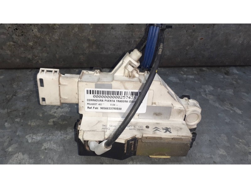 Recambio de cerradura puerta trasera izquierda para peugeot 407 referencia OEM IAM 9656633780E00  