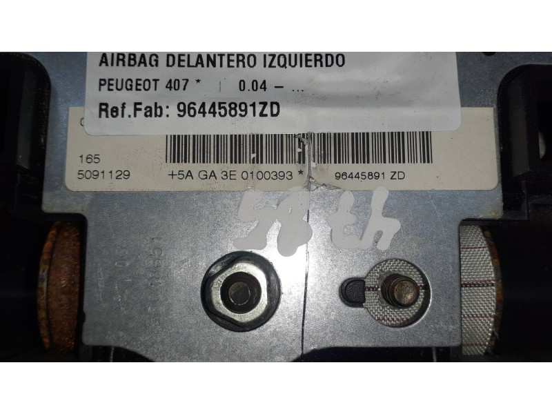 Recambio de airbag delantero izquierdo para peugeot 407 referencia OEM IAM 96445891ZD  5091129