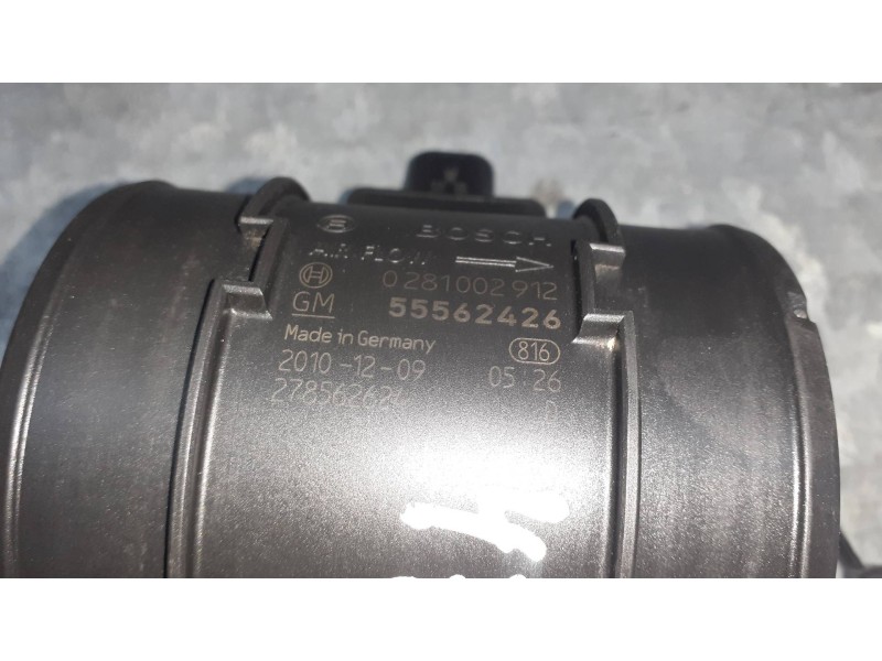 Recambio de caudalimetro para opel insignia berlina referencia OEM IAM 0281002912 55562426 BOSCH