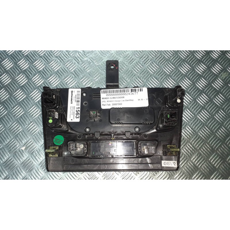 Recambio de mando climatizador para opel mokka x design line start/stop referencia OEM IAM 39081563 A2C1135000001 42457912