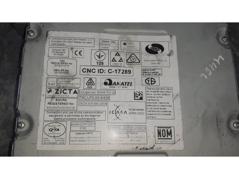 Recambio de sistema navegacion gps para citroen c4 berlina referencia OEM IAM 9821909080 10R0516110 CONTINENTAL