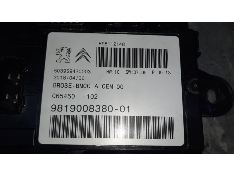 Recambio de modulo electronico para citroen c4 berlina referencia OEM IAM 981900838001 503959420003 MAGNETI MARELLI