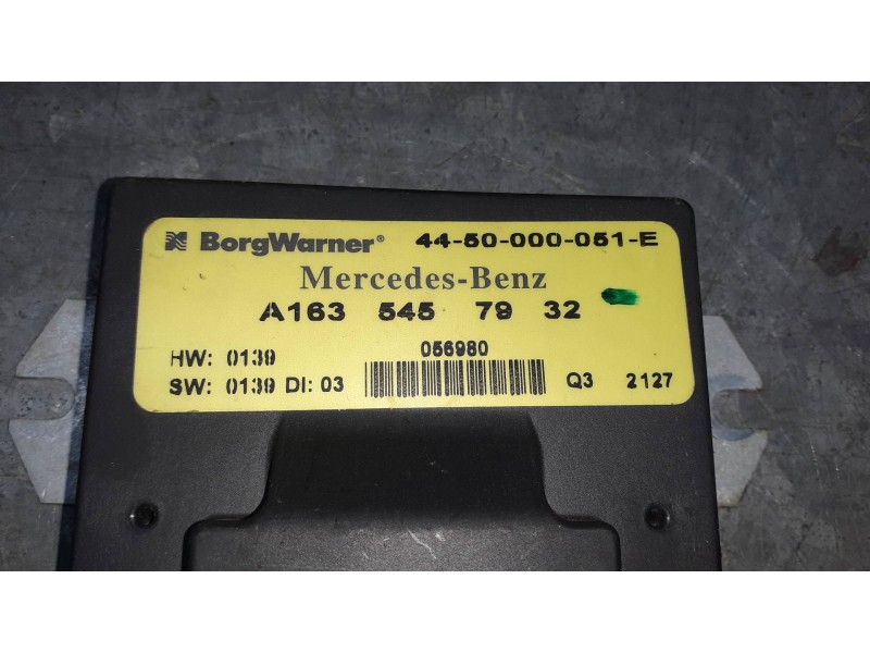 Recambio de modulo electronico para mercedes-benz clase m (w163) referencia OEM IAM A1635457932 4450000051E CONTROL TRANSFER