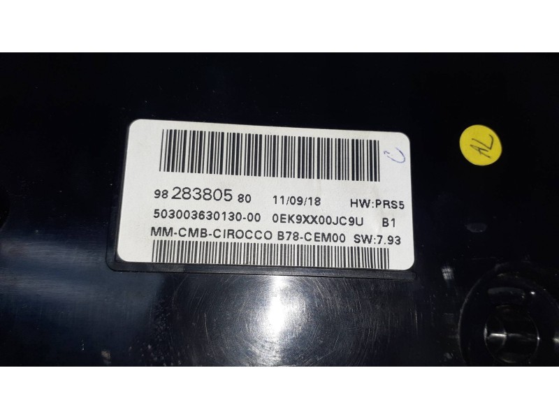 Recambio de pantalla multifuncion para citroen c4 berlina referencia OEM IAM 9828380580  