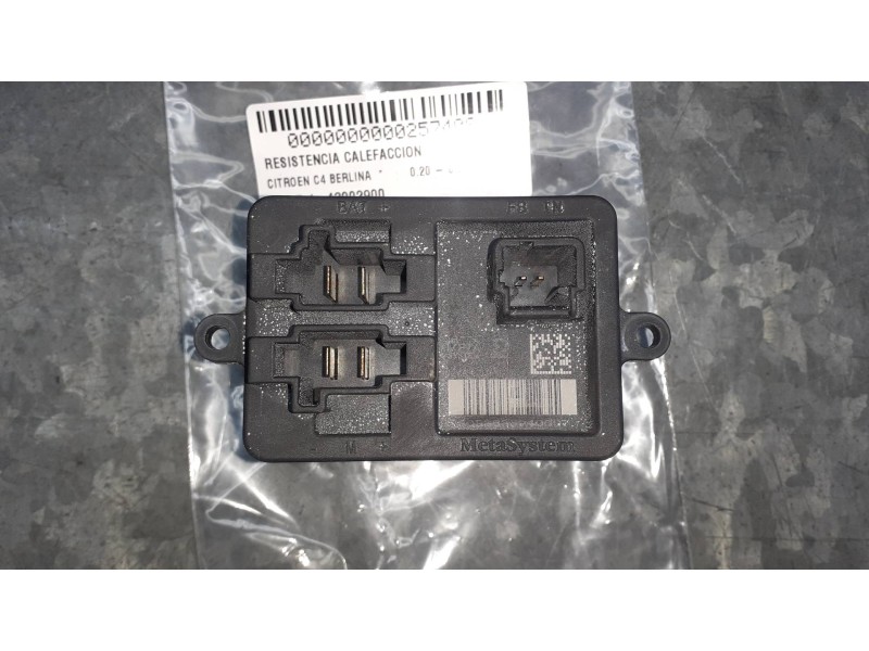 Recambio de resistencia calefaccion para citroen c4 berlina referencia OEM IAM 43002900  METASYSTEM