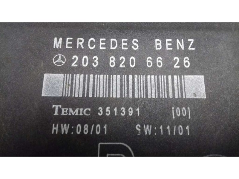 Recambio de modulo confort para mercedes-benz clase c (w203) berlina referencia OEM IAM 2038206626 351391 
