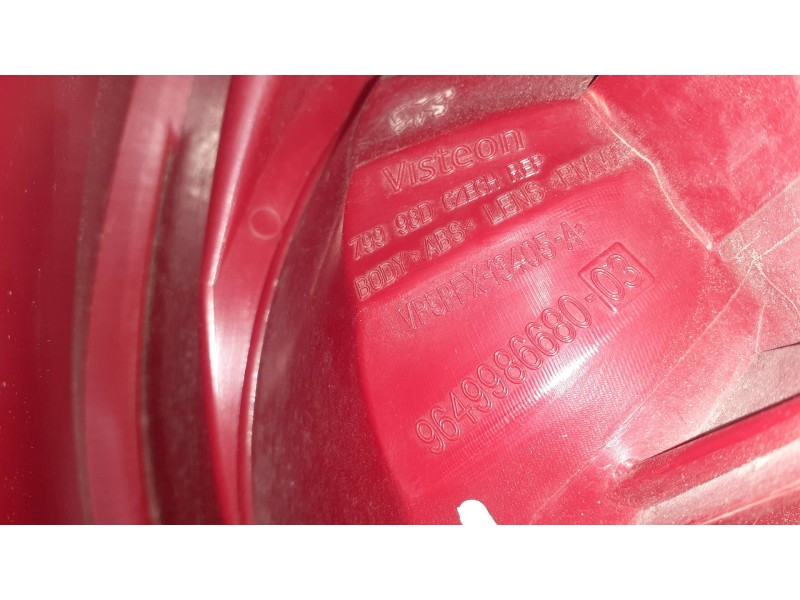 Recambio de piloto trasero izquierdo para peugeot 207 referencia OEM IAM 9649986680  VP5PFX13405A