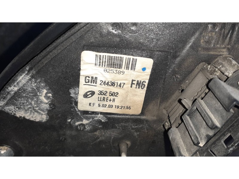 Recambio de retrovisor derecho para opel vectra c berlina referencia OEM IAM 24436147FN6 NEGRO ELECTRICO