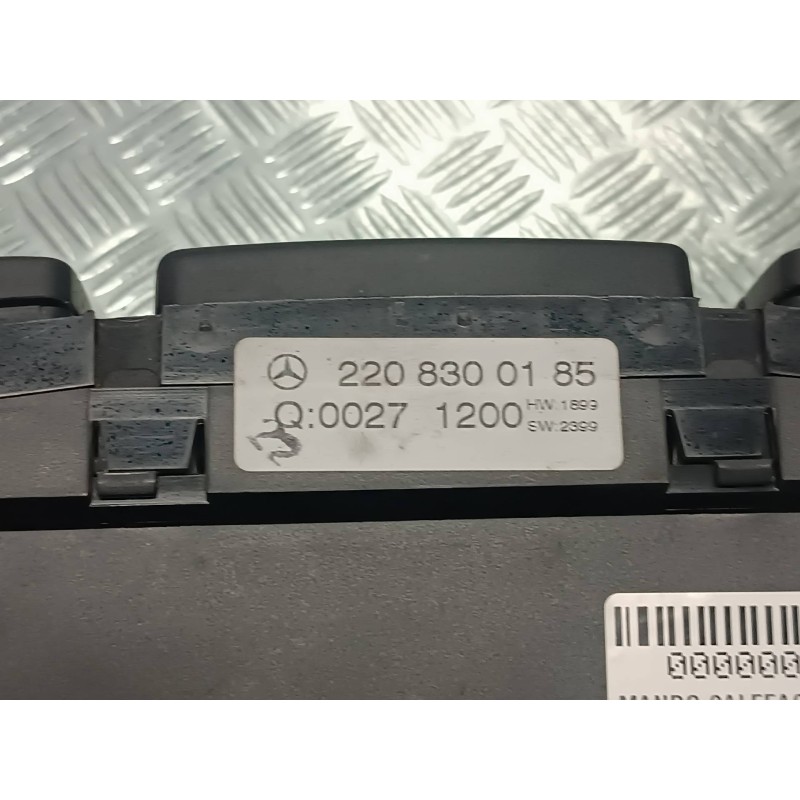 Recambio de mando calefaccion / aire acondicionado para mercedes-benz clase s (w220) berlina referencia OEM IAM 2208300185 Q0027