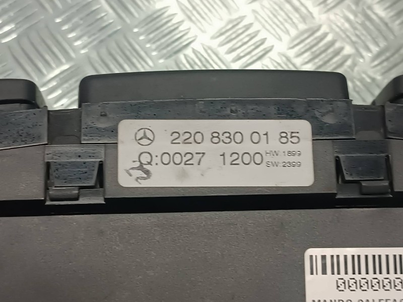 Recambio de mando calefaccion / aire acondicionado para mercedes-benz clase s (w220) berlina referencia OEM IAM 2208300185 Q0027