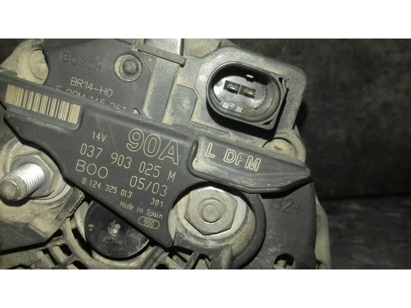 Recambio de alternador para skoda fabia (6y2/6y3) referencia OEM IAM 0124325013 037903025M 90A