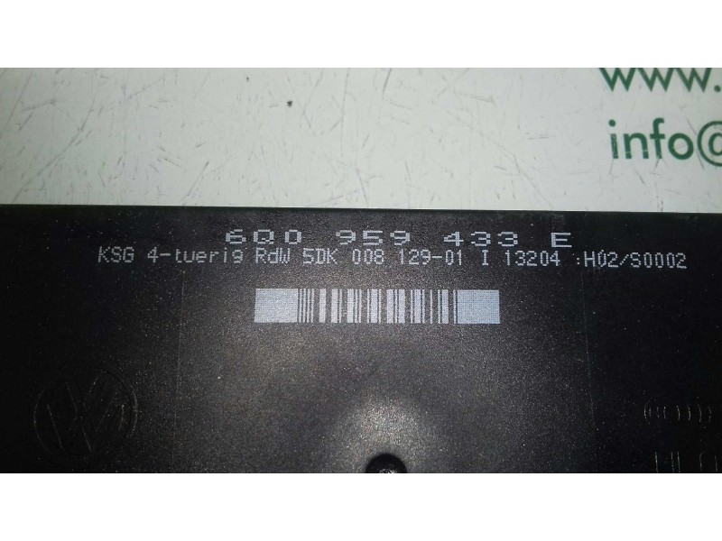 Recambio de modulo confort para seat cordoba berlina (6l2) fresh referencia OEM IAM 6Q0959433E  HELLA