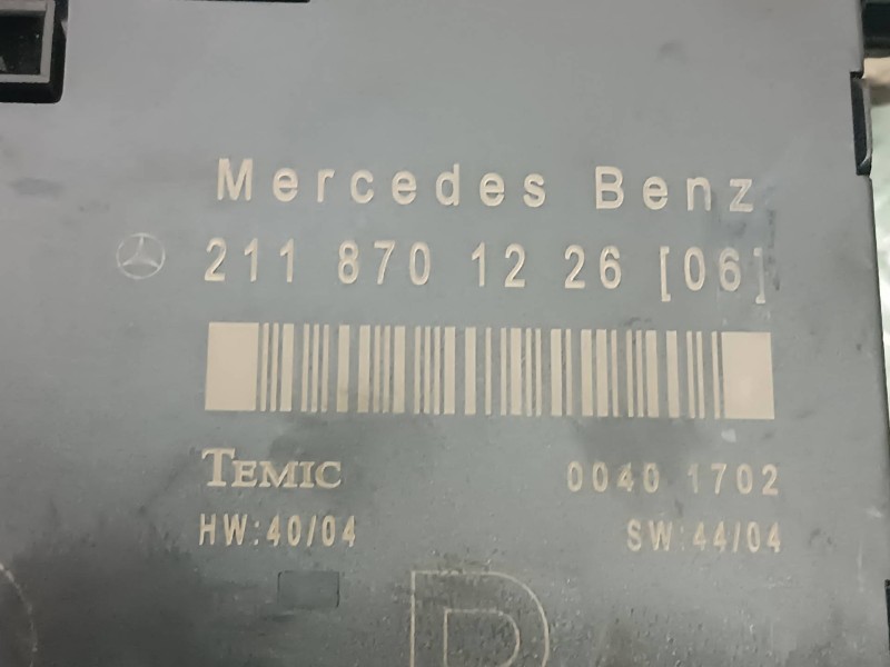 Recambio de modulo electronico para mercedes-benz clase e (w211) berlina referencia OEM IAM 2118701226 Q7 TEMIC