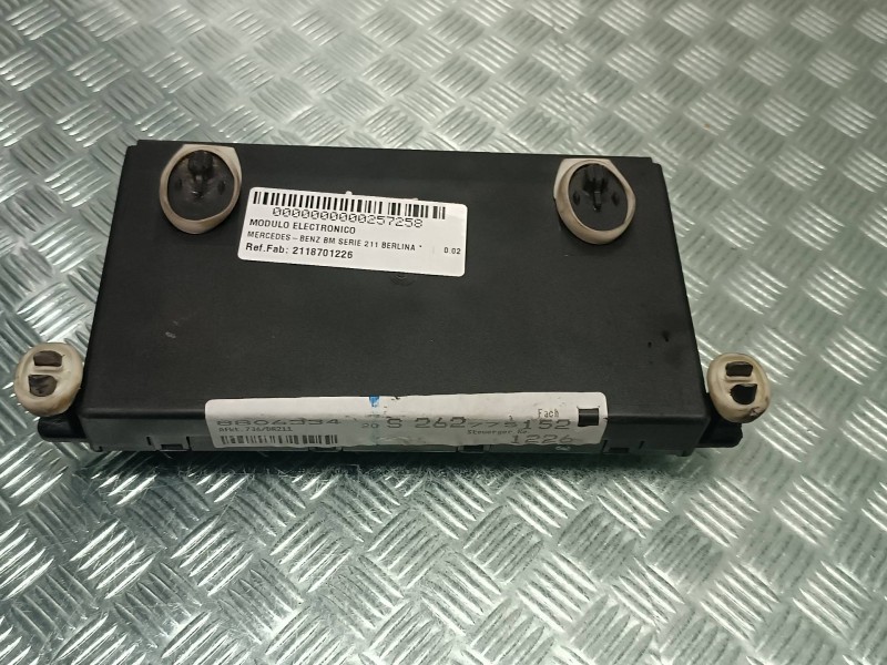 Recambio de modulo electronico para mercedes-benz clase e (w211) berlina referencia OEM IAM 2118701226 Q7 TEMIC