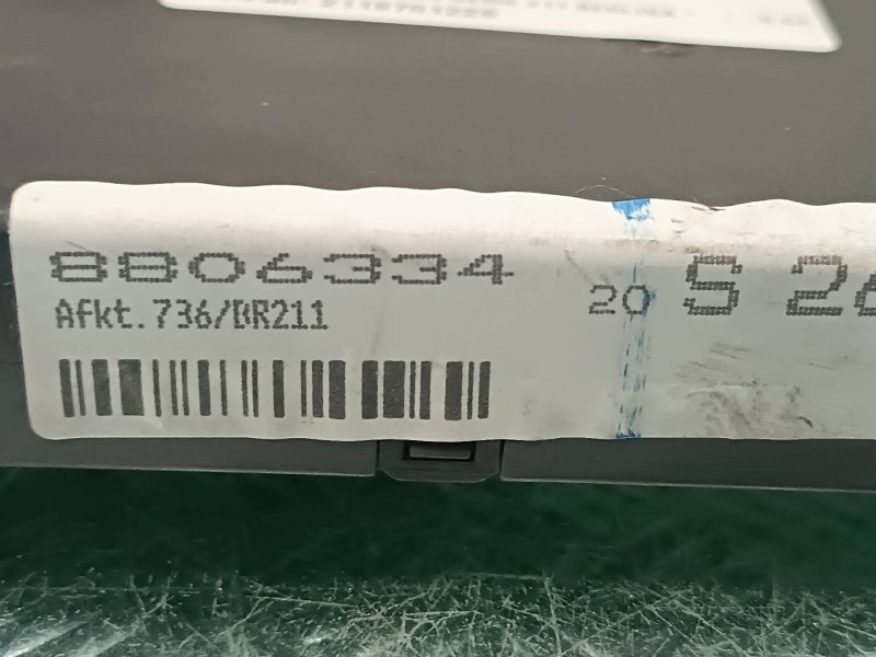 Recambio de modulo electronico para mercedes-benz clase e (w211) berlina referencia OEM IAM 2118701226 Q7 TEMIC