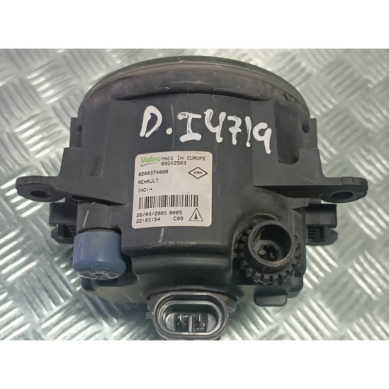 Recambio de faro antiniebla derecho para renault megane iii coupe referencia OEM IAM 820074008 89202503 CONECTOR 2 PINES