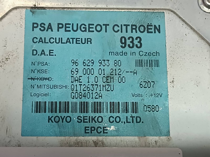 Recambio de modulo electronico para citroen c3 referencia OEM IAM 9662993380 6900001212 PSA